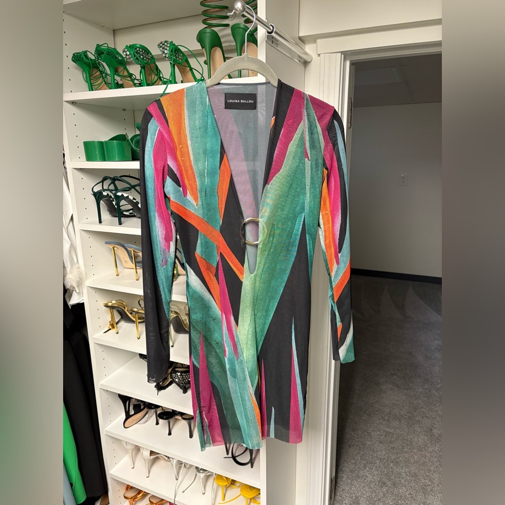 Louisa Ballou Vibrant Abstract Dress
